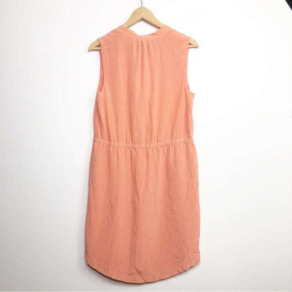 CYNTHIA Rowley, peach silk mini dress - Picture 2 of 8